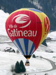 C-FDFY hot air balloon. Photograph by G Bann