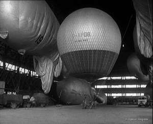 G-APOB hot air balloon. Photograph by Pathé News