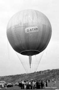 G-ATXR hot air balloon. Photograph by Bernard Martin