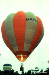 G-AXWB hot air balloon. Photograph by Mel Kirby