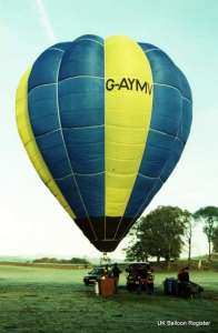 G-AYMV hot air balloon. Photograph by Mel Kirby