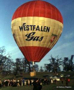 G-AYUK hot air balloon. Photograph by Mel Kirby