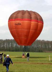 G-AZKK hot air balloon. Photograph by Bill Teasdale