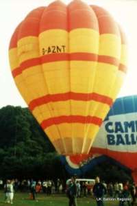 G-AZNT hot air balloon. Photograph by Mel Kirby