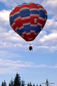G-AZNU hot air balloon. Photograph by Swedish Balloon Federation