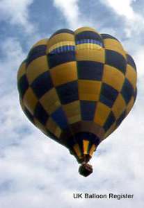 G-BAGH hot air balloon. Photograph by Swedish Balloon Federation Website