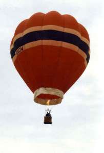 G-BAOW hot air balloon. Photograph by Bill Teasdale