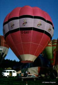 G-BAST hot air balloon. Photograph by Mel Kirby