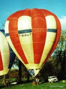 G-BBUT hot air balloon. Photograph by Mel Kirby