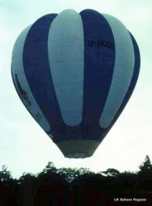G-BCDR hot air balloon. Photograph by Mel Kirby