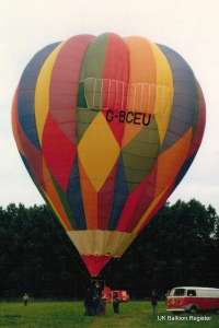 G-BCEU hot air balloon. Photograph by Mark Duffy