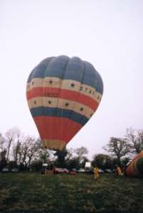 G-BCEZ hot air balloon. Photograph by Andrew Garrett