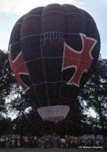 G-BCFB hot air balloon. Photograph by Mel Kirby