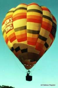 G-BCFC hot air balloon. Photograph by Mel Kirby