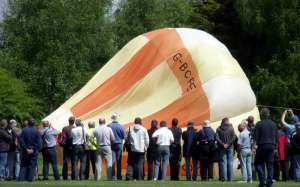 G-BCFE hot air balloon. Photograph by G Bann