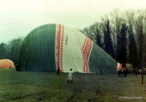 G-BCFZ hot air balloon. Photograph by Mel Kirby