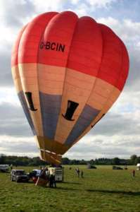 G-BCIN hot air balloon. Photograph by Bill Teasdale