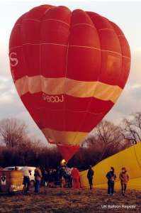 G-BCOJ hot air balloon. Photograph by Mike Clarke