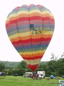 G-BCRI hot air balloon. Photograph by Mel Kirby
