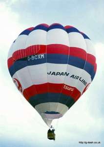 G-BCXM hot air balloon. Photograph by C Kirby (via Carolinda Witt)