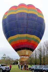 G-BCZI hot air balloon. Photograph by G Bann
