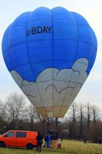 G-BDAY hot air balloon. Photograph by G Bann