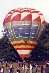 G-BDBI hot air balloon. Photograph by Bill Teasdale