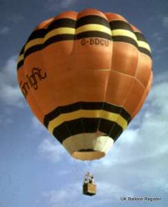 G-BDCU hot air balloon. Photograph by Mel Kirby