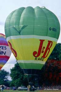 G-BDGO hot air balloon. Photograph by Mike Powney