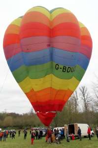 G-BDUZ hot air balloon. Photograph by G Bann