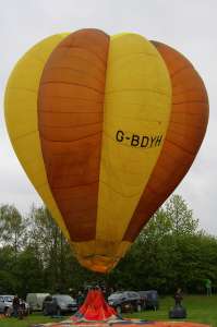 G-BDYH hot air balloon. Photograph by G Bann