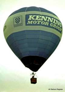 G-BDZB hot air balloon. Photograph by Ray Barber
