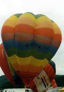 G-BECK hot air balloon. Photograph by G Duke