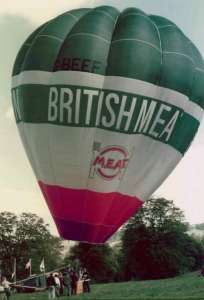 G-BEEF hot air balloon. Photograph by Bill Teasdale
