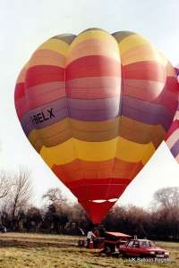 G-BELX hot air balloon. Photograph by Mike Clarke