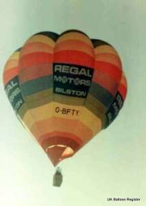 G-BFTY hot air balloon. Photograph by Mel Kirby