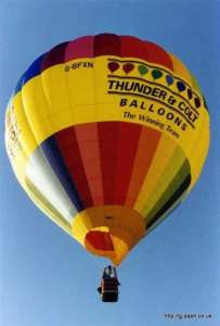 G-BFXN hot air balloon. Photograph by G Duke