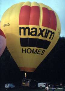 G-BGCD hot air balloon. Photograph by Mel Kirby