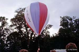 G-BGLE hot air balloon. Photograph by Ray Barber