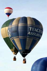 G-BGOI hot air balloon. Photograph by Bill Teasdale