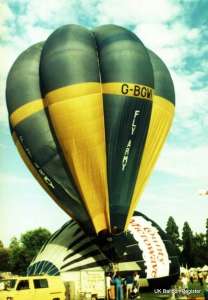 G-BGWI hot air balloon. Photograph by Mel Kirby