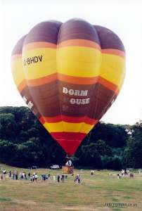 G-BHDV hot air balloon. Photograph by Mike Clarke