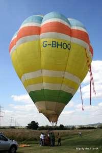 G-BHOO hot air balloon. Photograph by Richard Bowater
