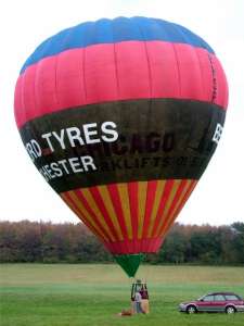 G-BHSP hot air balloon. Photograph by G Bann