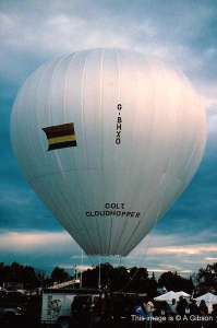 G-BHXO hot air balloon. Photograph by A Gibson
