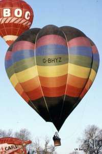 G-BHYZ hot air balloon. Photograph by Keith Sowter