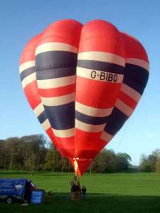 G-BIBO hot air balloon. Photograph by Doug Hoddinot