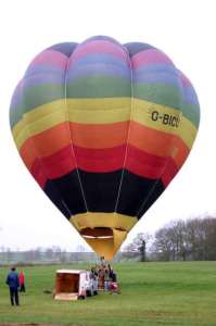 G-BICU hot air balloon. Photograph by Bill Teasdale