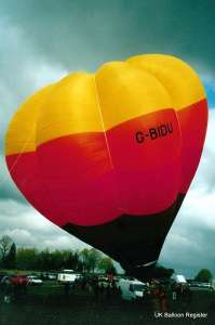 G-BIDU hot air balloon. Photograph by G Duke