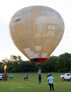 G-BIDZ hot air balloon. Photograph by Bruce Perkins